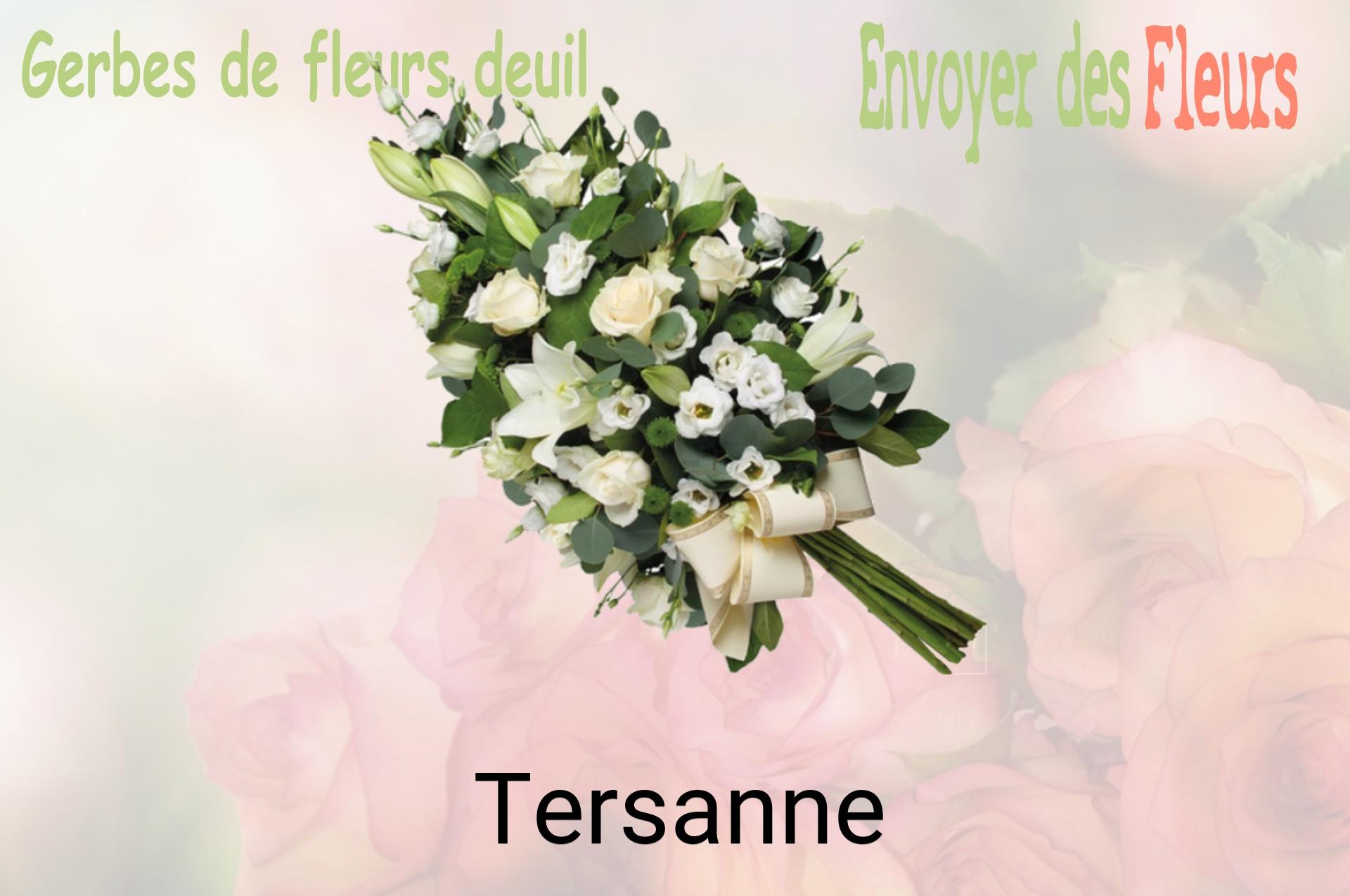 Gerbe de fleurs de deuil livrée à Tersanne